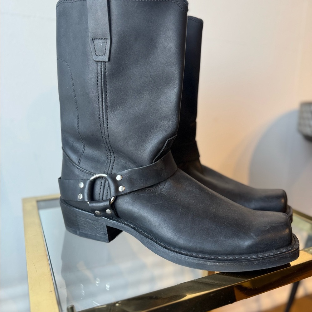 Men's Durango Black Harness Motorcycle Boots Black